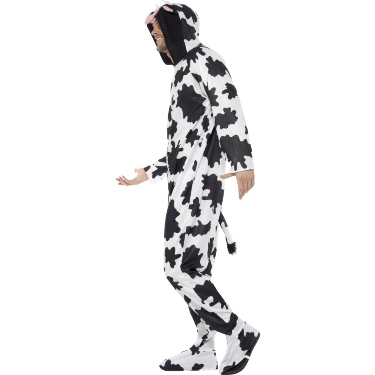 Op deze afbeelding zie je een Kostuums, van het merk Smiffy's. Onesie Kauwende Koe Kostuum