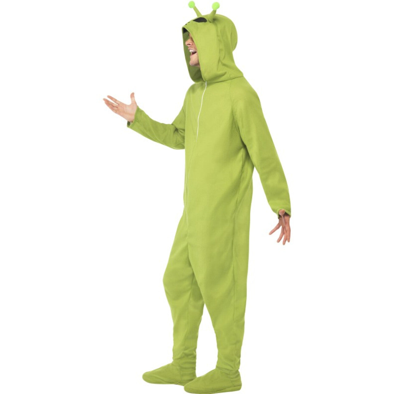 Op deze afbeelding zie je een Kostuums, van het merk Smiffy's. Onesie Schattig Buitenaards Wezentje Alien Volwassen Kostuum