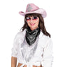 Bandana Glam Cowgirl Noir À Franges Strass