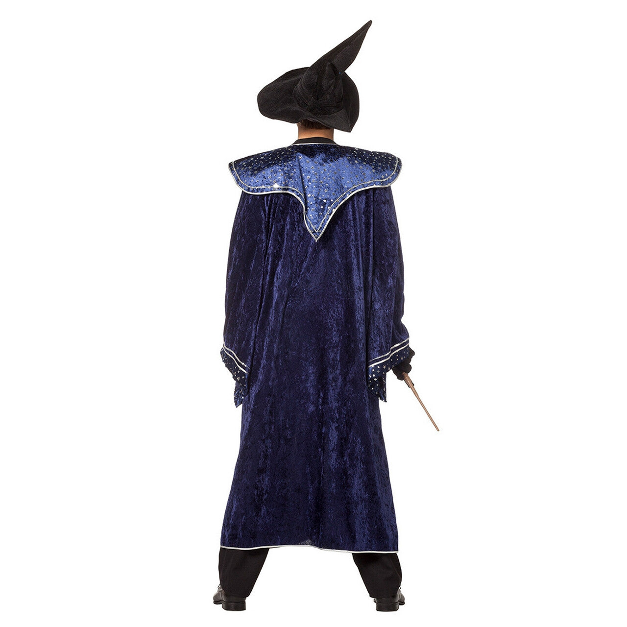 Op deze afbeelding zie je een Kostuums, van het merk Wilbers. Harrys Tovenaarsmeester Sterren Blauw Man Kostuum