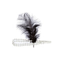 Hoofdband Jaren 20 Met Parels En Veer