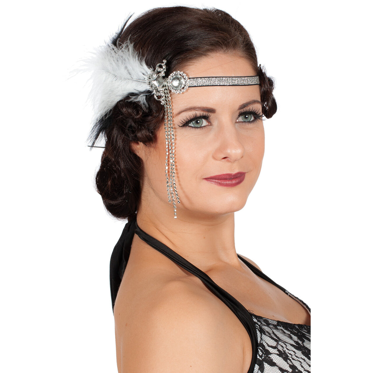 Op deze afbeelding zie je een Accessoires, van het merk Wilbers. Hoofdband Classy Lady Jaren 20
