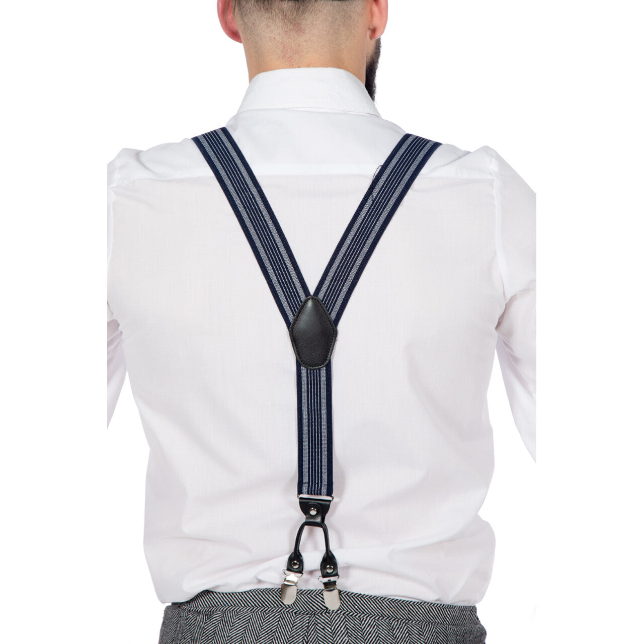 Op deze afbeelding zie je een Accessoires, van het merk Wilbers. Bretels Jaren 20 Gestreept