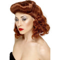 Perruque Pin-Up Rouge Brun
