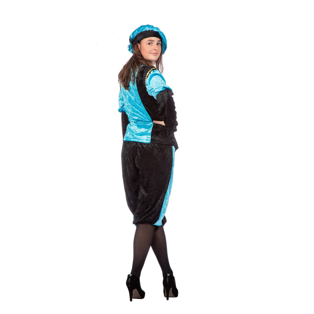 Op deze afbeelding zie je een Kostuums, van het merk Wilbers. Aqua Piet Pansamt Budget Kostuum