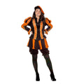 Orangestreifener Page Damenkostüm