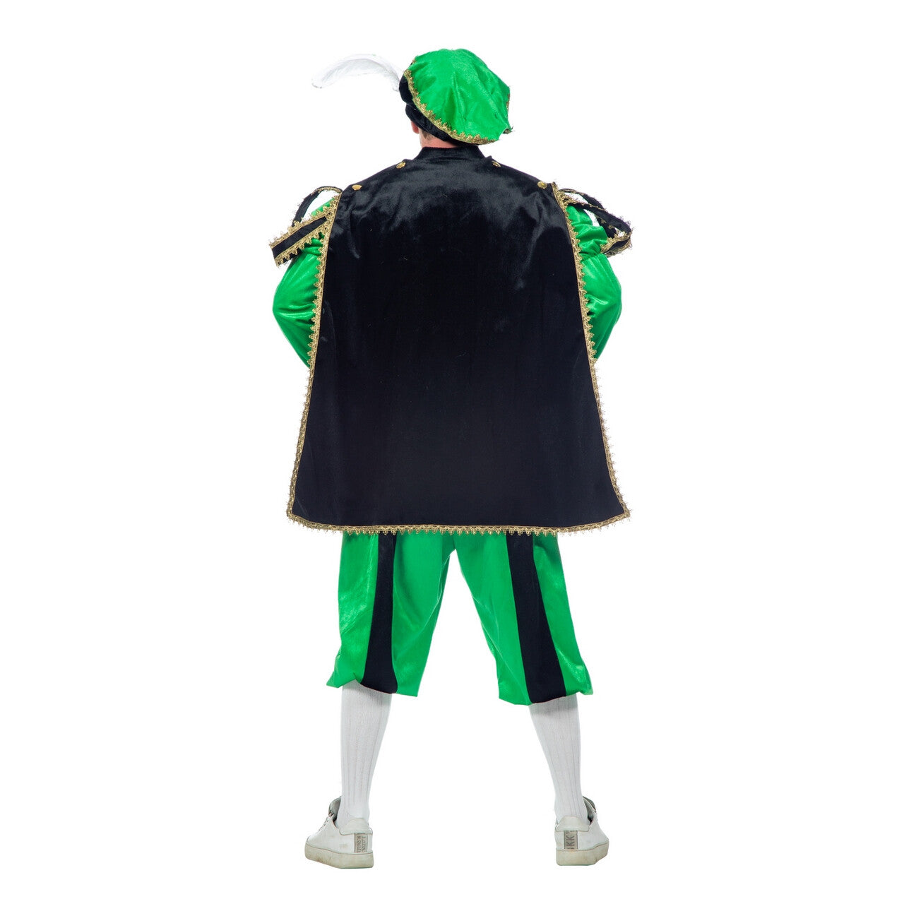 Op deze afbeelding zie je een Kostuums, van het merk Wilbers. Groene Piet Pietenpak Kostuum