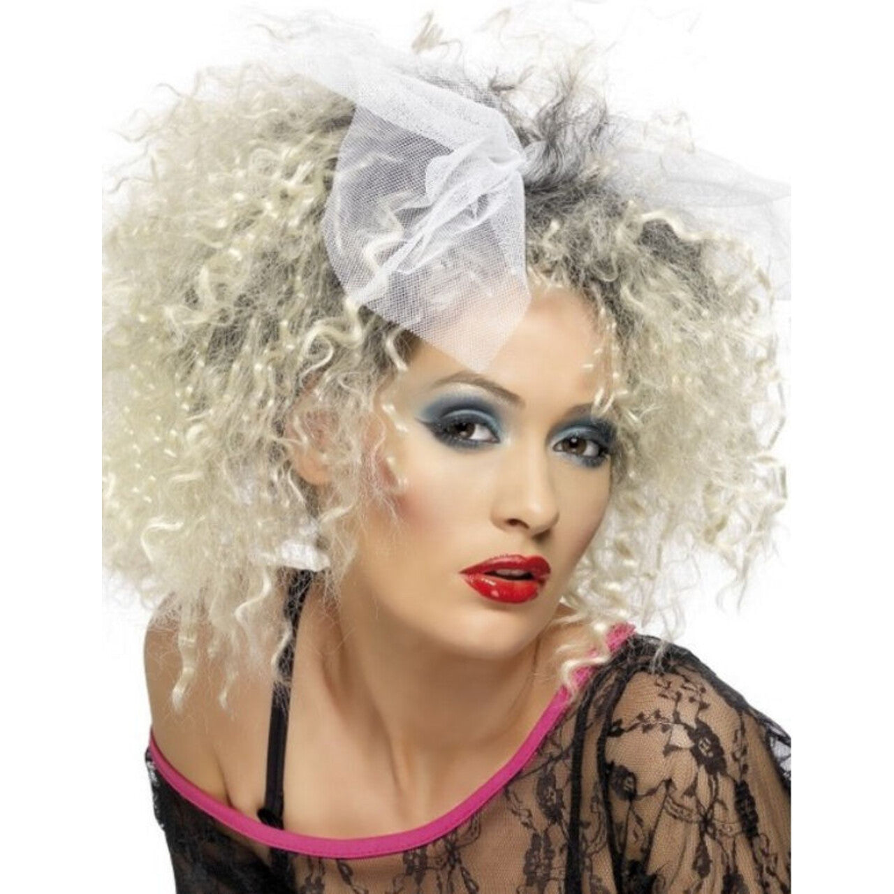 Op deze afbeelding zie je een Accessoires, van het merk Smiffy's. 80s Pruik Wild Chick