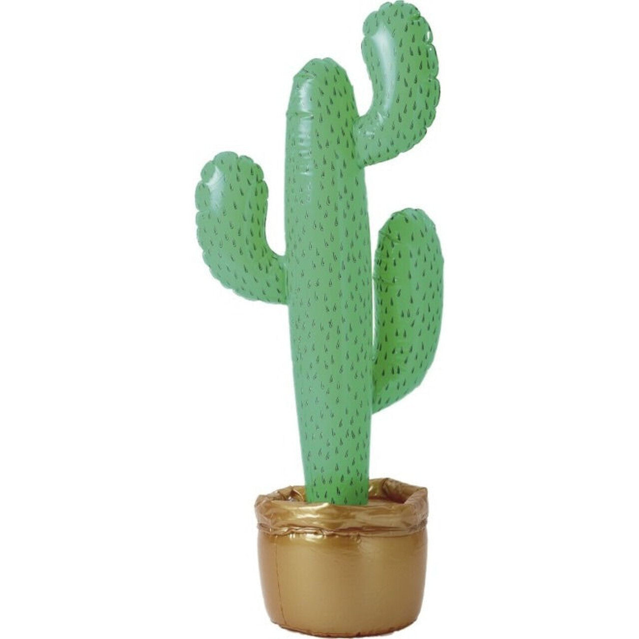 Op deze afbeelding zie je een Decoratie, van het merk Smiffy's. Opblaasbare Cactus 90 Centimeter Decoratie