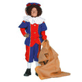 Blauw-Rode Pietje Kinderen Pietenpak