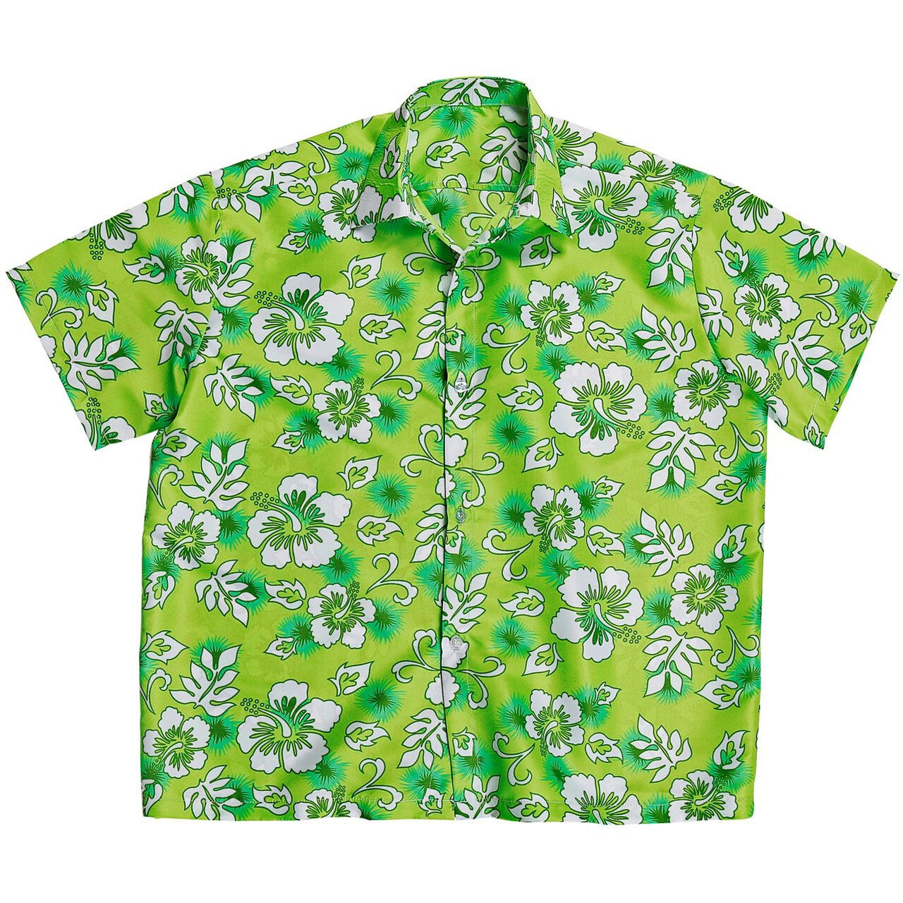 Op deze afbeelding zie je een Kostuums, van het merk Widmann. Hawaii Shirt Groen Man