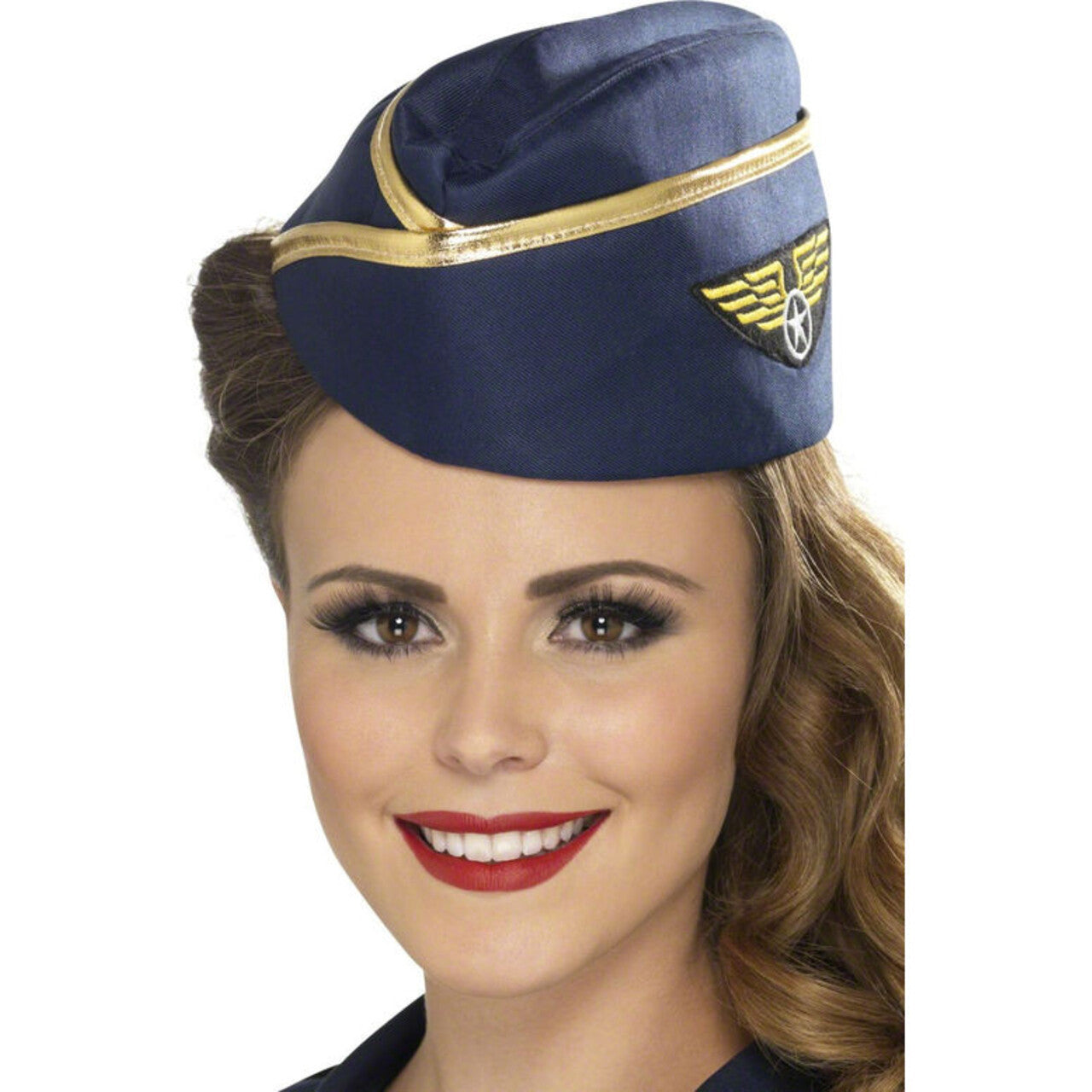 Op deze afbeelding zie je een Accessoires, van het merk Smiffy's. Stewardess Hoed