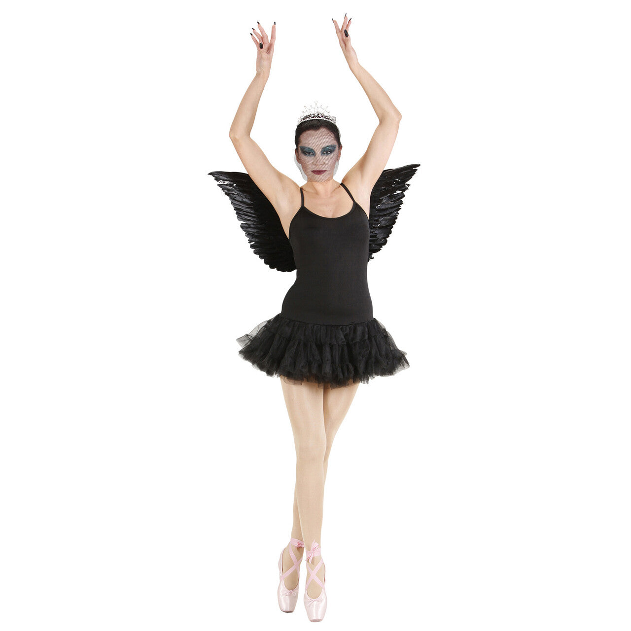 Op deze afbeelding zie je een Kostuums, van het merk Widmann. Prima Ballerina Zwart Vrouw Kostuum