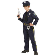 Op deze afbeelding zie je een Kostuums, van het merk Widmann. Dappere Politie Agent Jongen Kostuum