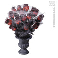 Vase Avec 15 Roses Rouges Et Toile Daraignée