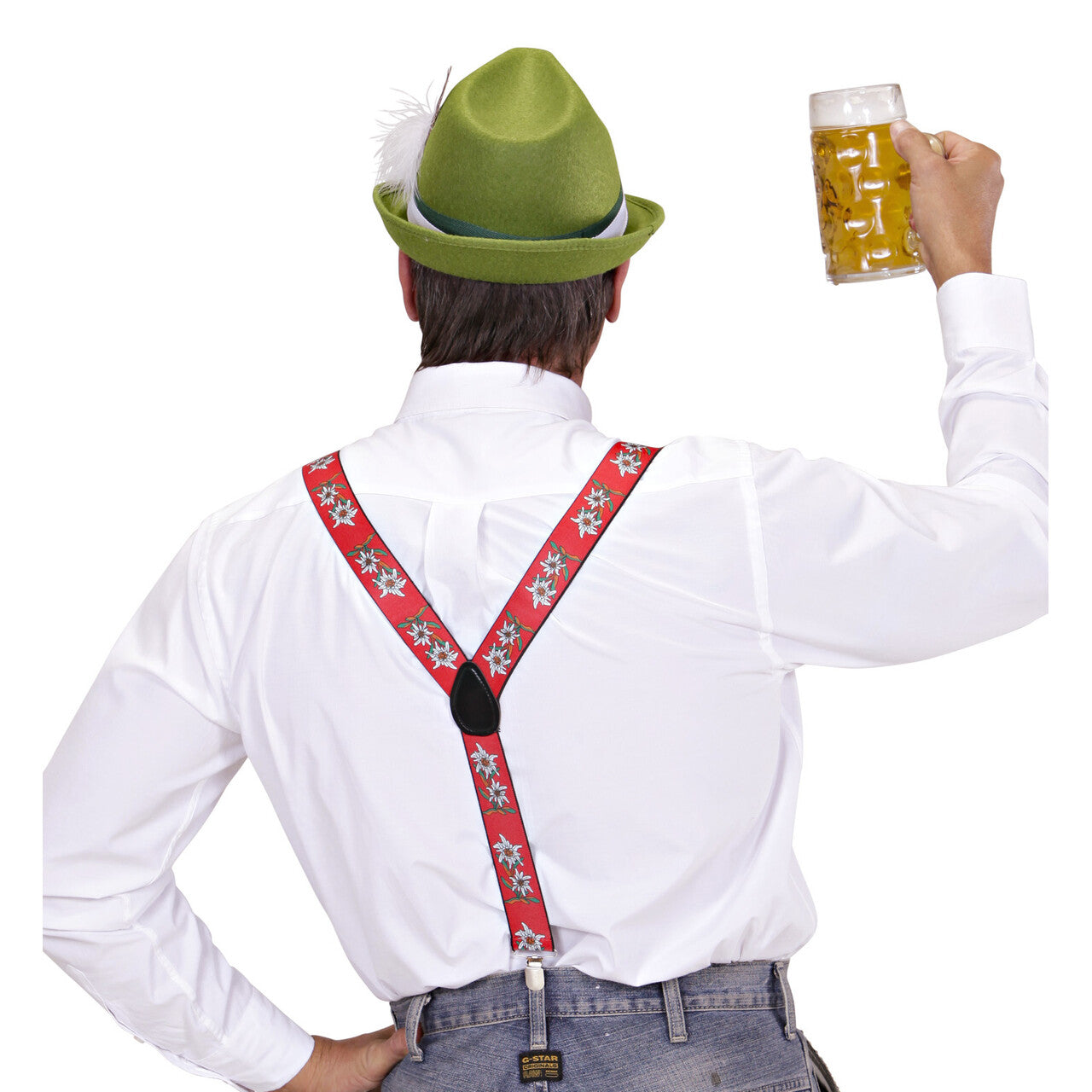 Op deze afbeelding zie je een Accessoires, van het merk Widmann. Bretels Edelweiss