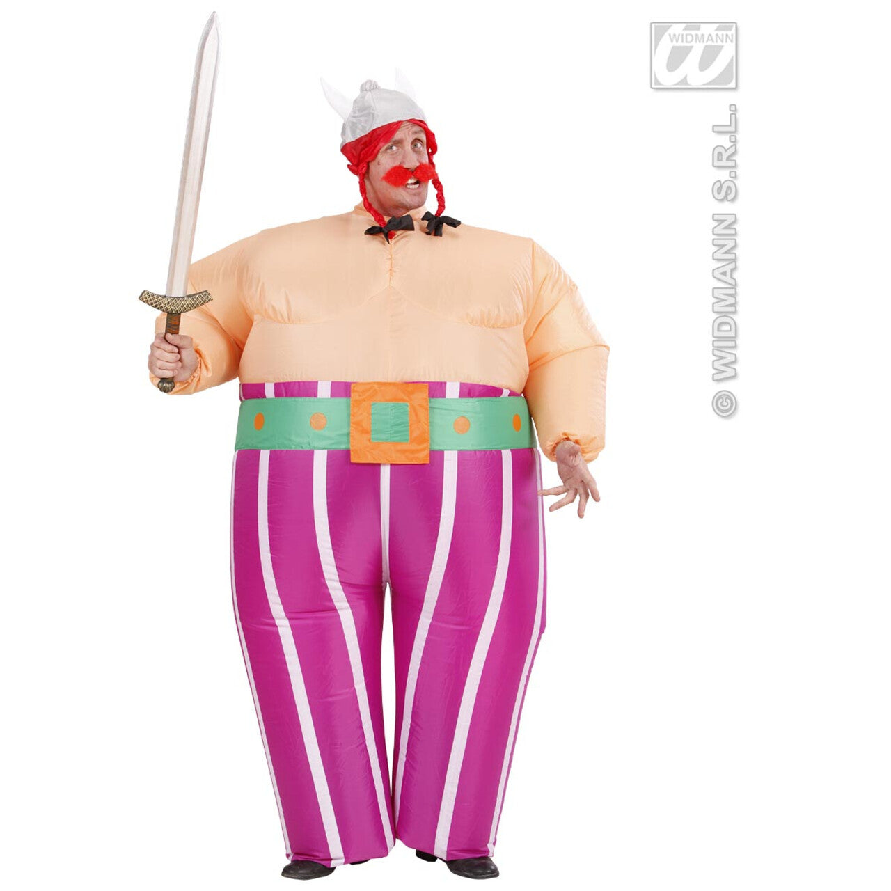 Op deze afbeelding zie je een Accessoires, van het merk Widmann. Metallic Zwaard Veroveraar 86 Centimeter
