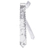 Glitzernde Silber-Pailletten Krawatte