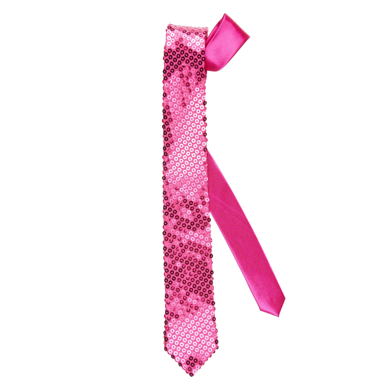 Op deze afbeelding zie je een Accessoires, van het merk Widmann. Stropdas Pailletten Roze