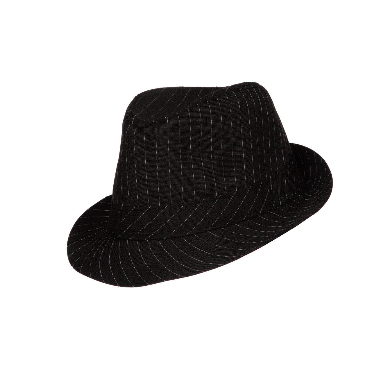 Op deze afbeelding zie je een Accessoires, van het merk Wilbers. Mister Maffia Gangsterhoed Gestreept