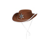 Sheriff-Hut Mit Stern Braun