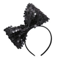 Serre-Tête Avec Nœud à Sequins Noir