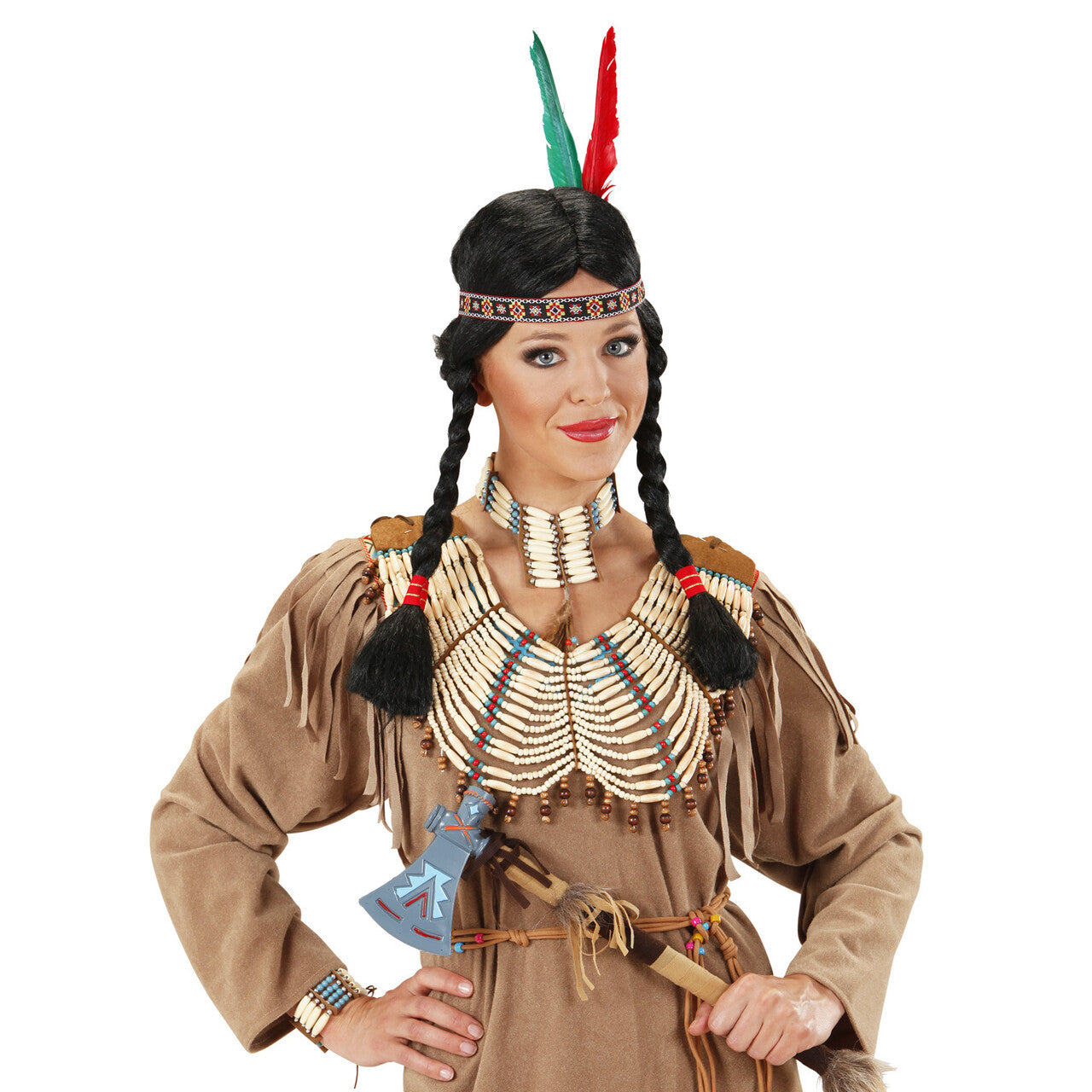 Op deze afbeelding zie je een Accessoires, van het merk Widmann. Nekband Indiaan