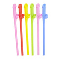 Pailles Colorées En Forme De Pénis