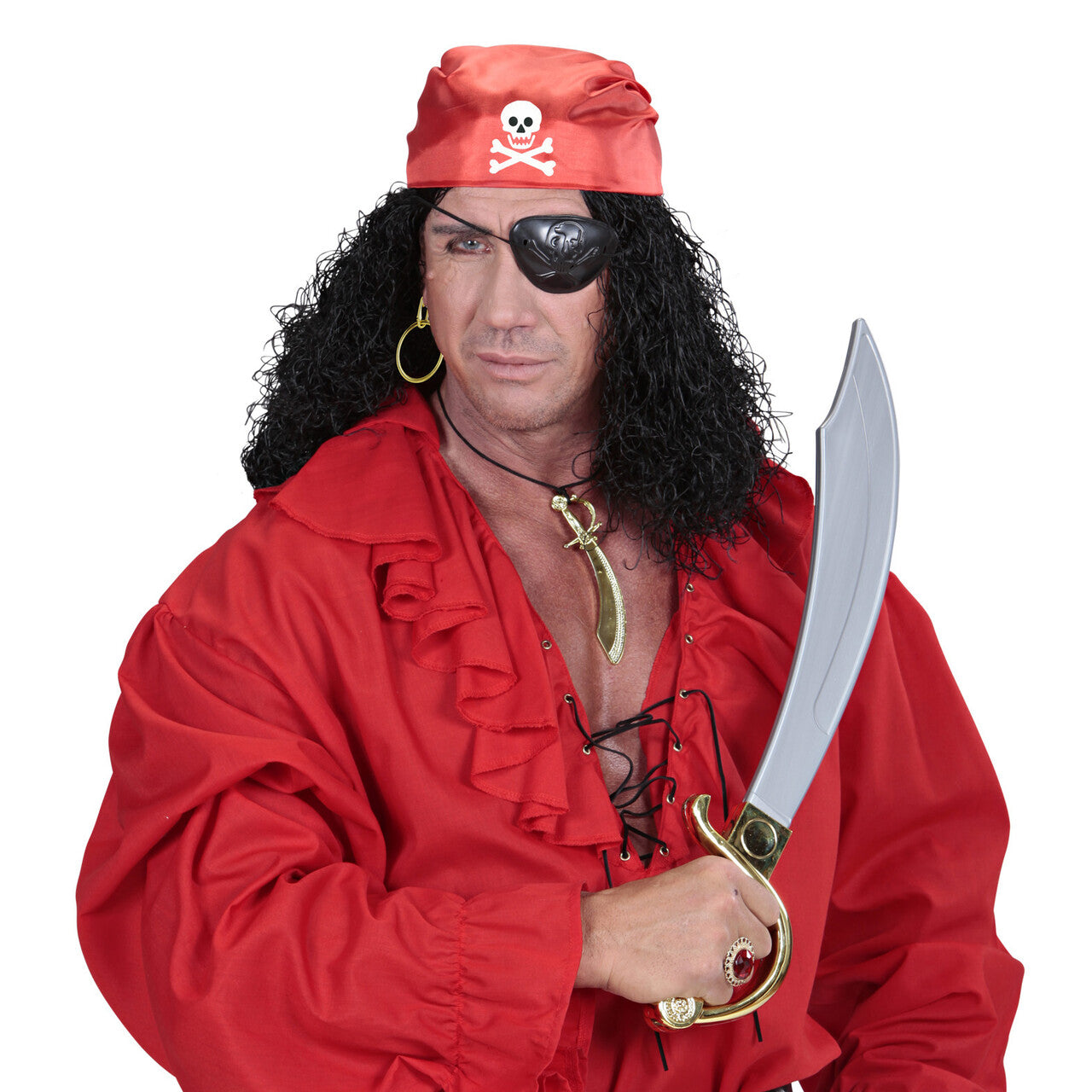 Op deze afbeelding zie je een Accessoires, van het merk Widmann. Zeven Zeeen Piratenset