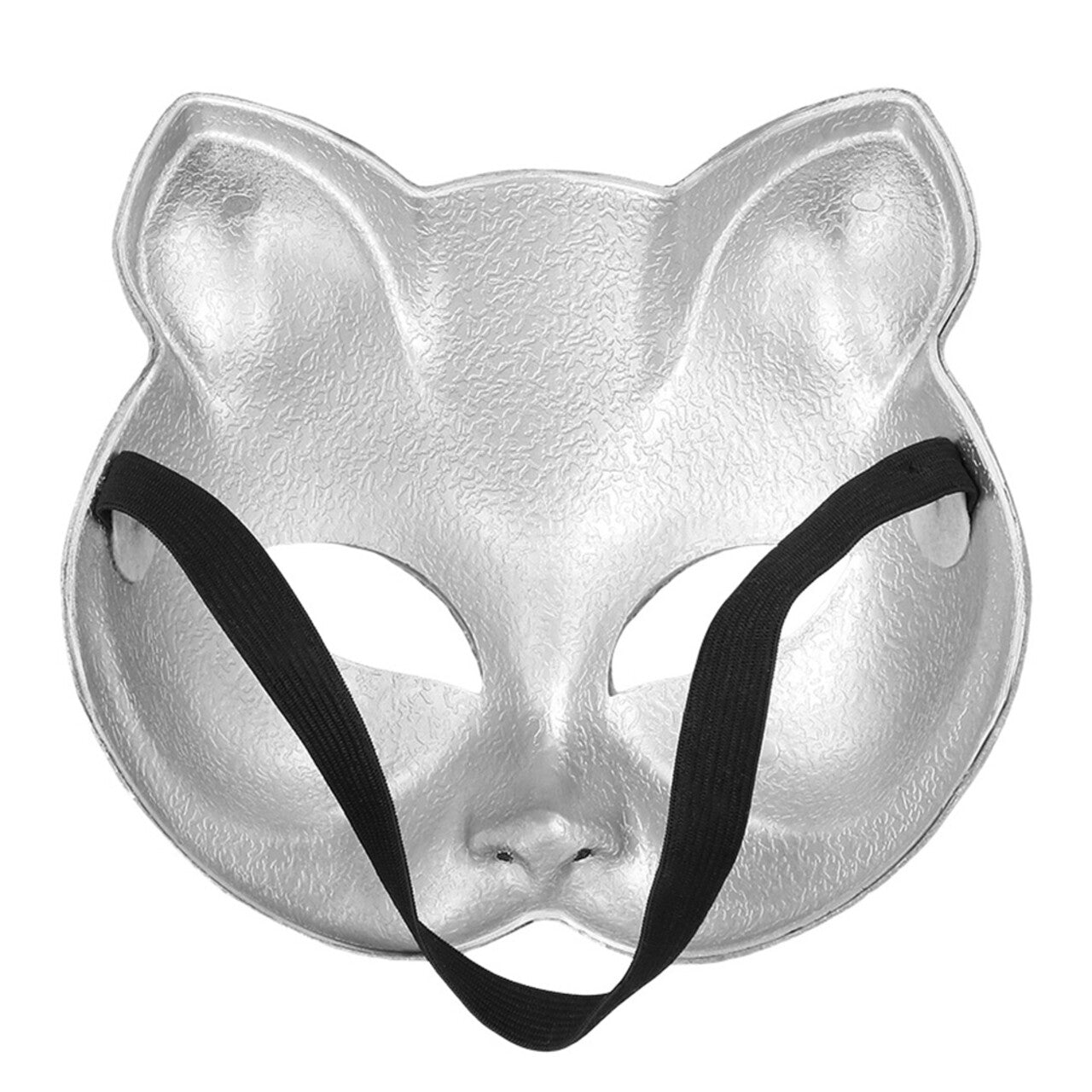 Op deze afbeelding zie je een Accessoires, van het merk Boland. Disco Katten Halfmasker Zilver