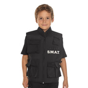 Op deze afbeelding zie je een Kostuums, van het merk Boland. Little Force Swat Vest 5-10 Jaar Kind