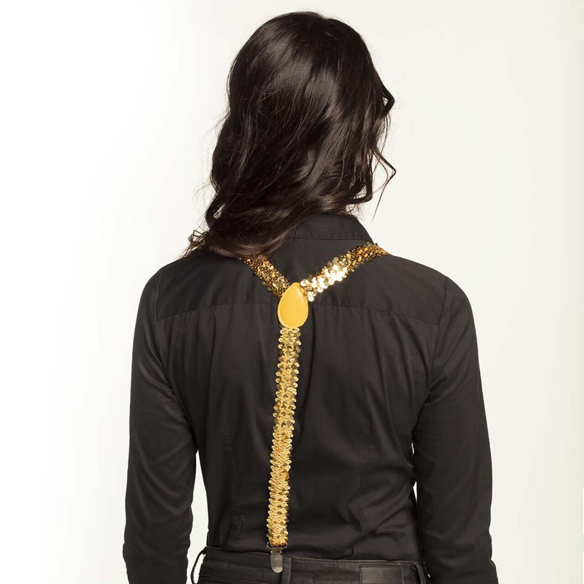 Op deze afbeelding zie je een Accessoires, van het merk Boland. Bling Bling Bretels Goud
