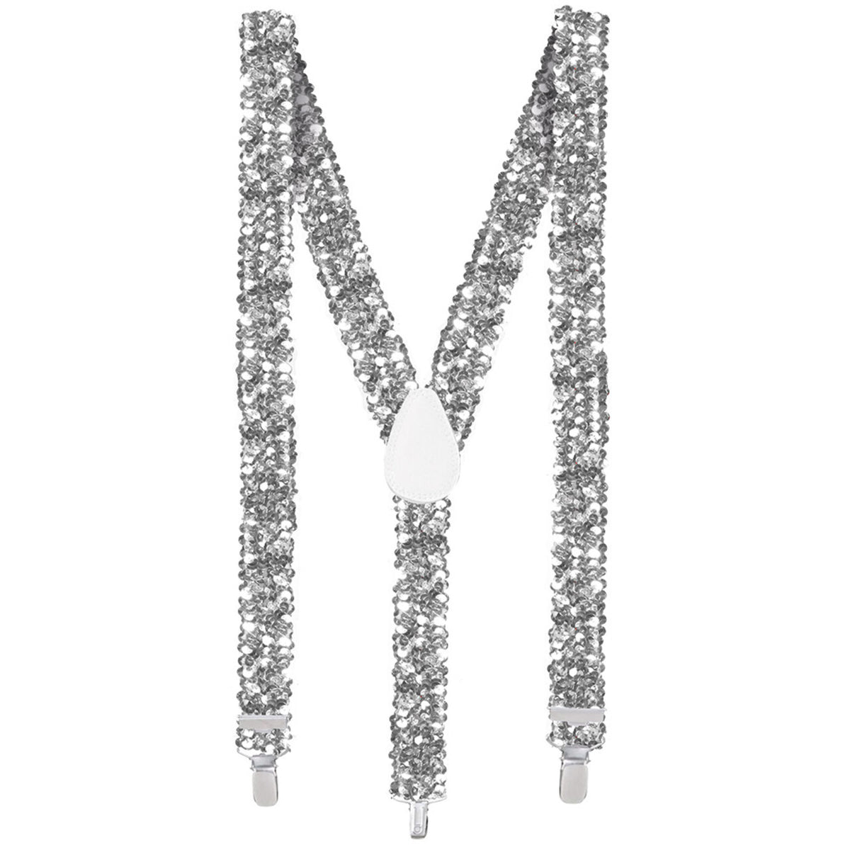 Op deze afbeelding zie je een Accessoires, van het merk Boland. Bretels Pailletten Zilver Shine