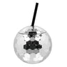 Discobal Drinkbeker Met Rietje Zilver (60 Cl)