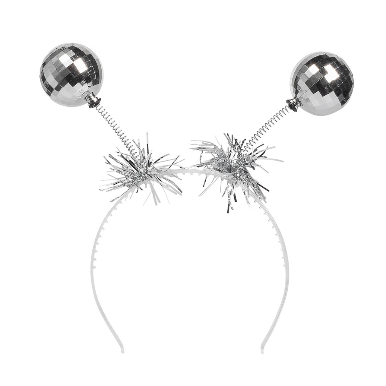 Op deze afbeelding zie je een Accessoires, van het merk Boland. Diadeem Discoballen Zilver