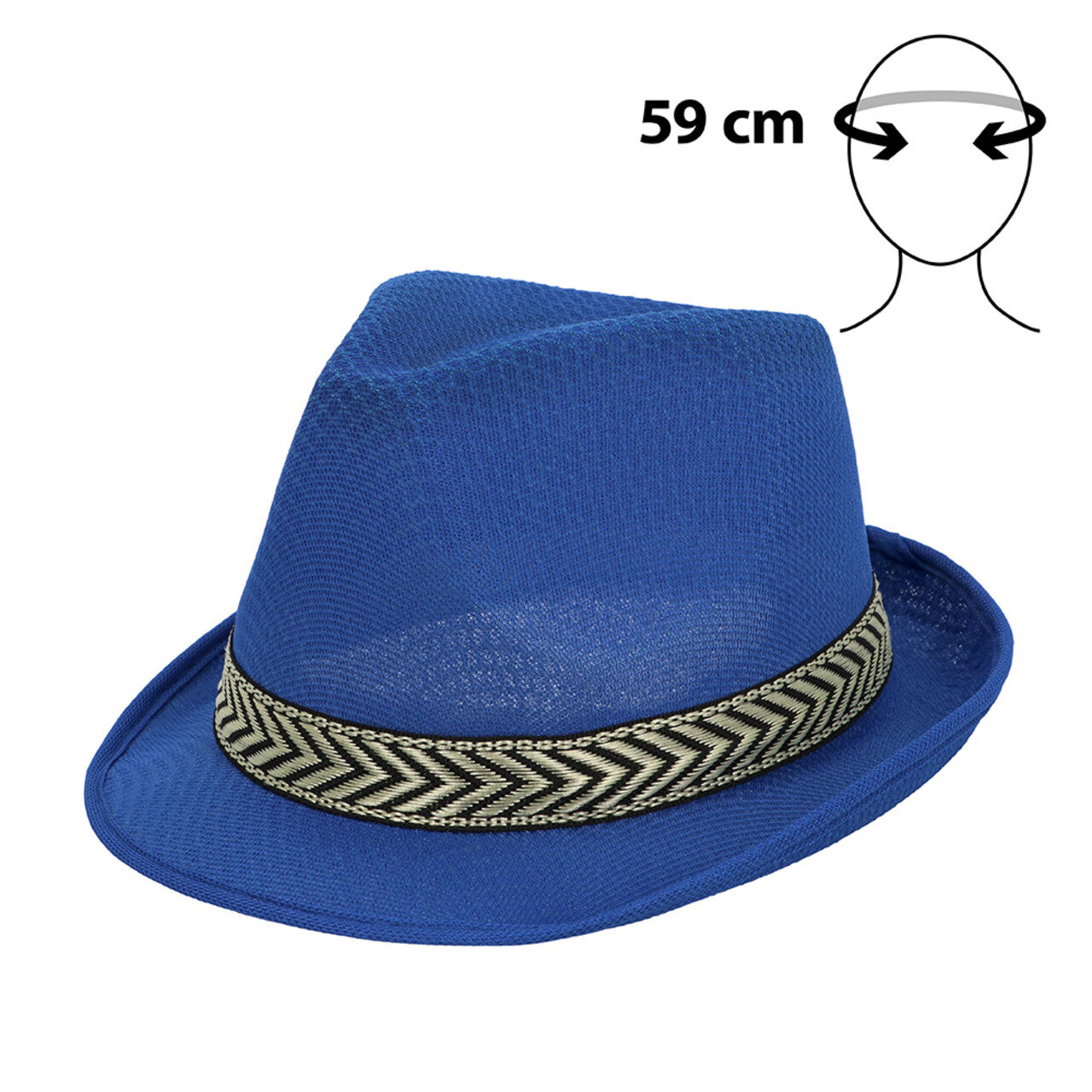 Op deze afbeelding zie je een Accessoires, van het merk Boland. Hoed Funky Blue