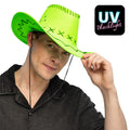 Glowboy Cowboyhoed Neongroen Uv