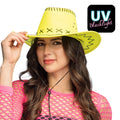 Glowboy Cowboyhoed Neongeel Uv