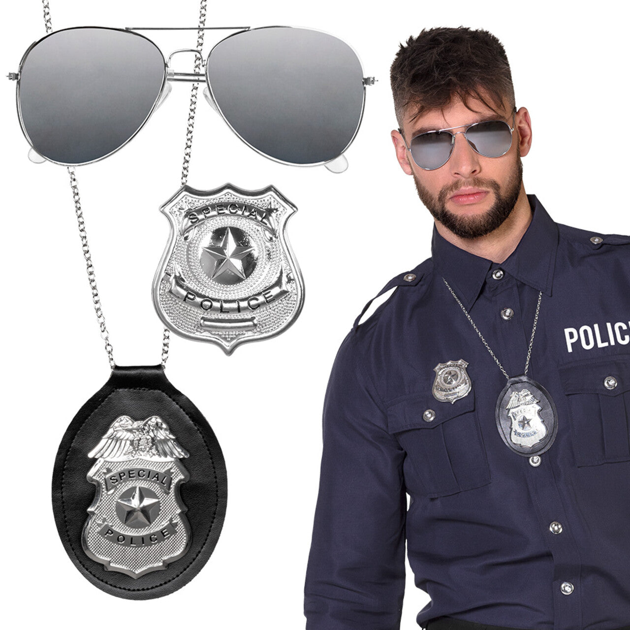 Op deze afbeelding zie je een Accessoires, van het merk Boland. Accessoire Set Special Police Force