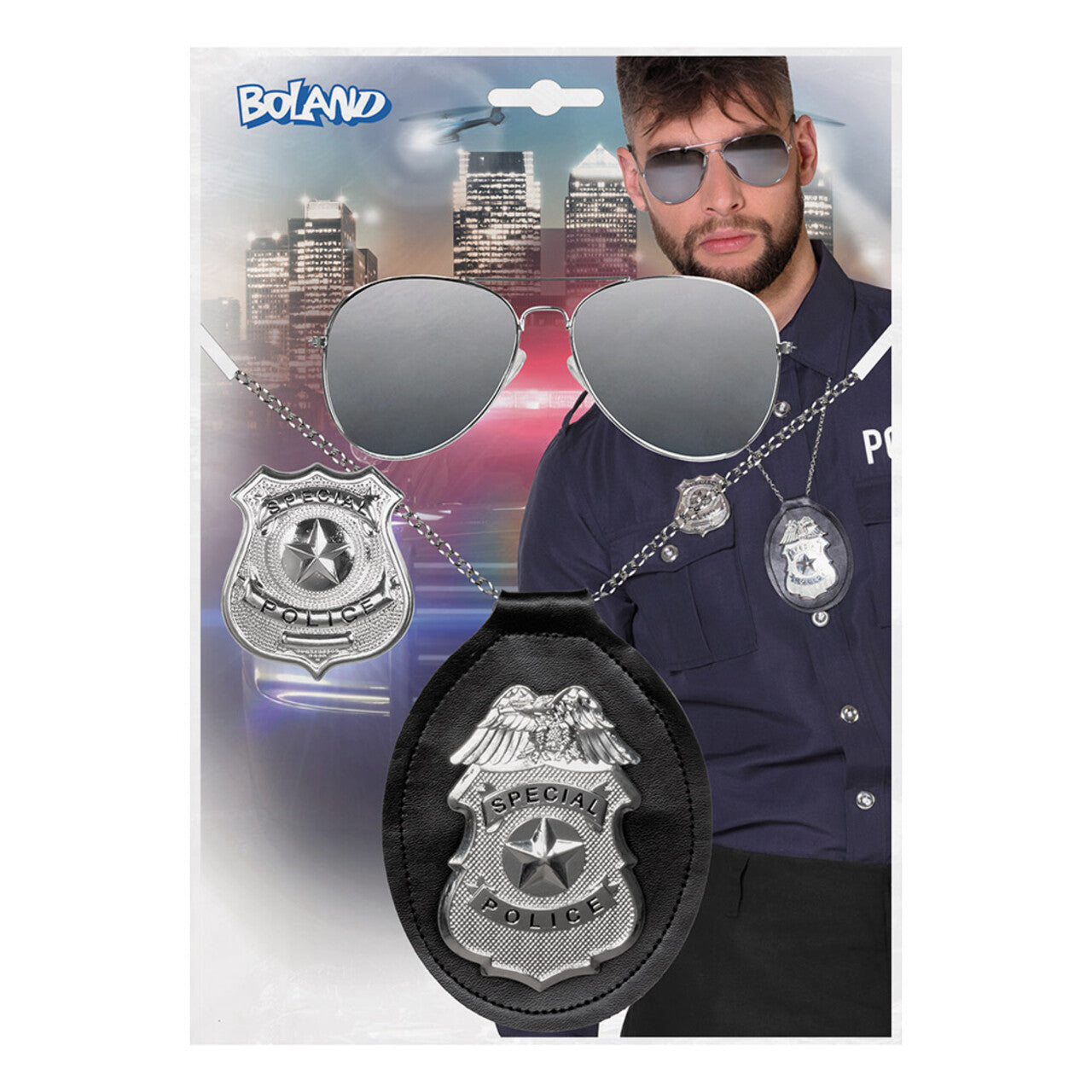 Op deze afbeelding zie je een Accessoires, van het merk Boland. Accessoire Set Special Police Force