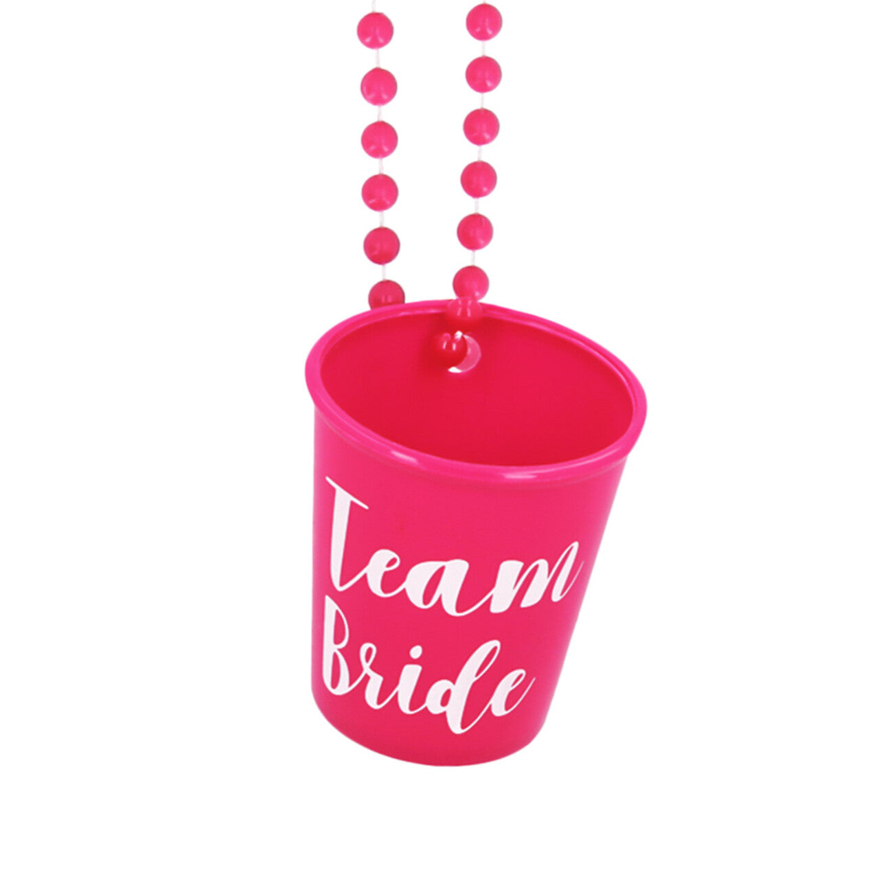 Op deze afbeelding zie je een Accessoires, van het merk Boland. Ketting Shotglaasje Team Bride Roze