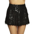 Schwarzer Chic-Paillettenrock Damen