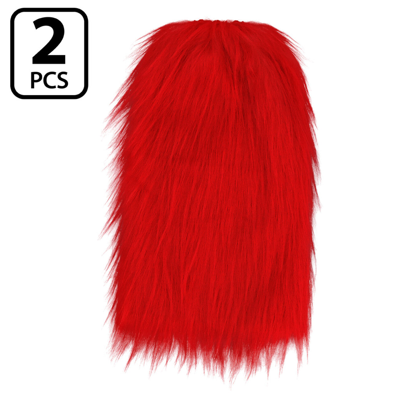 Op deze afbeelding zie je een Accessoires, van het merk Boland. Bontige Beenwarmers Rood
