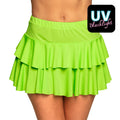 Mini Stroken Rok Groen Vrouw