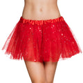 Tutu Glitzernde Sternchen Rot Damen