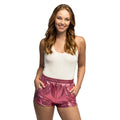 Hotpants Shiny Hellrosa Damen