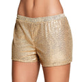 Hotpants Sequins Gold Damen