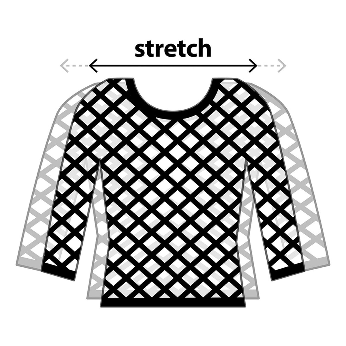 Op deze afbeelding zie je een Kostuums, van het merk Boland. 80s Visnet Shirt Temptation Zwart Vrouw