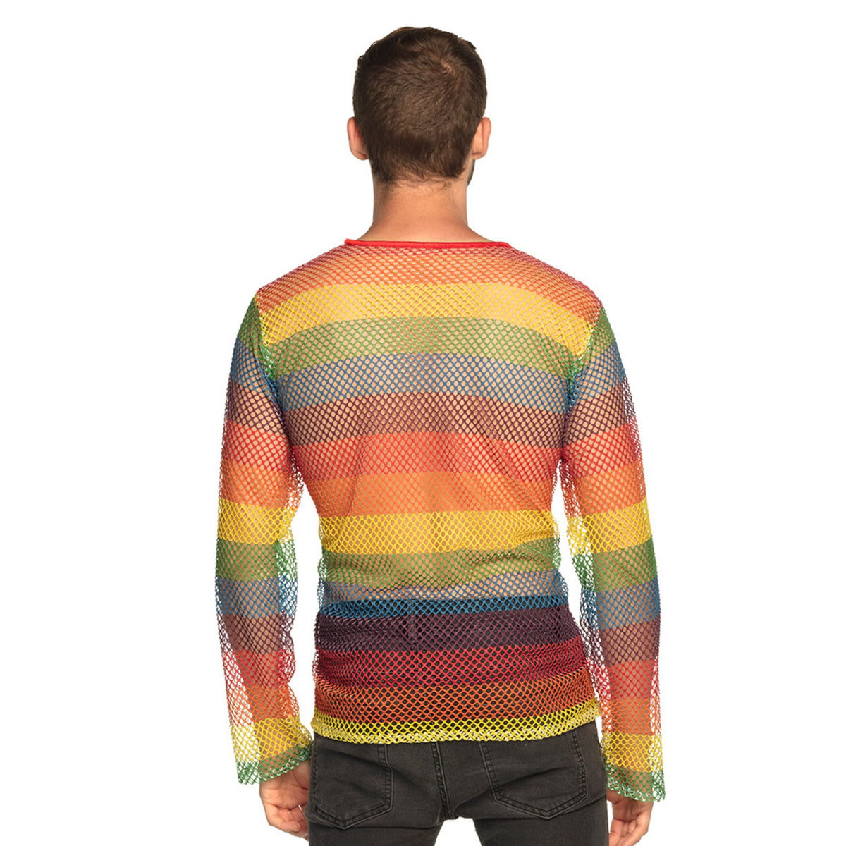 Op deze afbeelding zie je een Kostuums, van het merk Boland. Visnet Shirt Rainbow Pride Man
