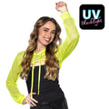 Fischnetz Bolero Neongelb Damen